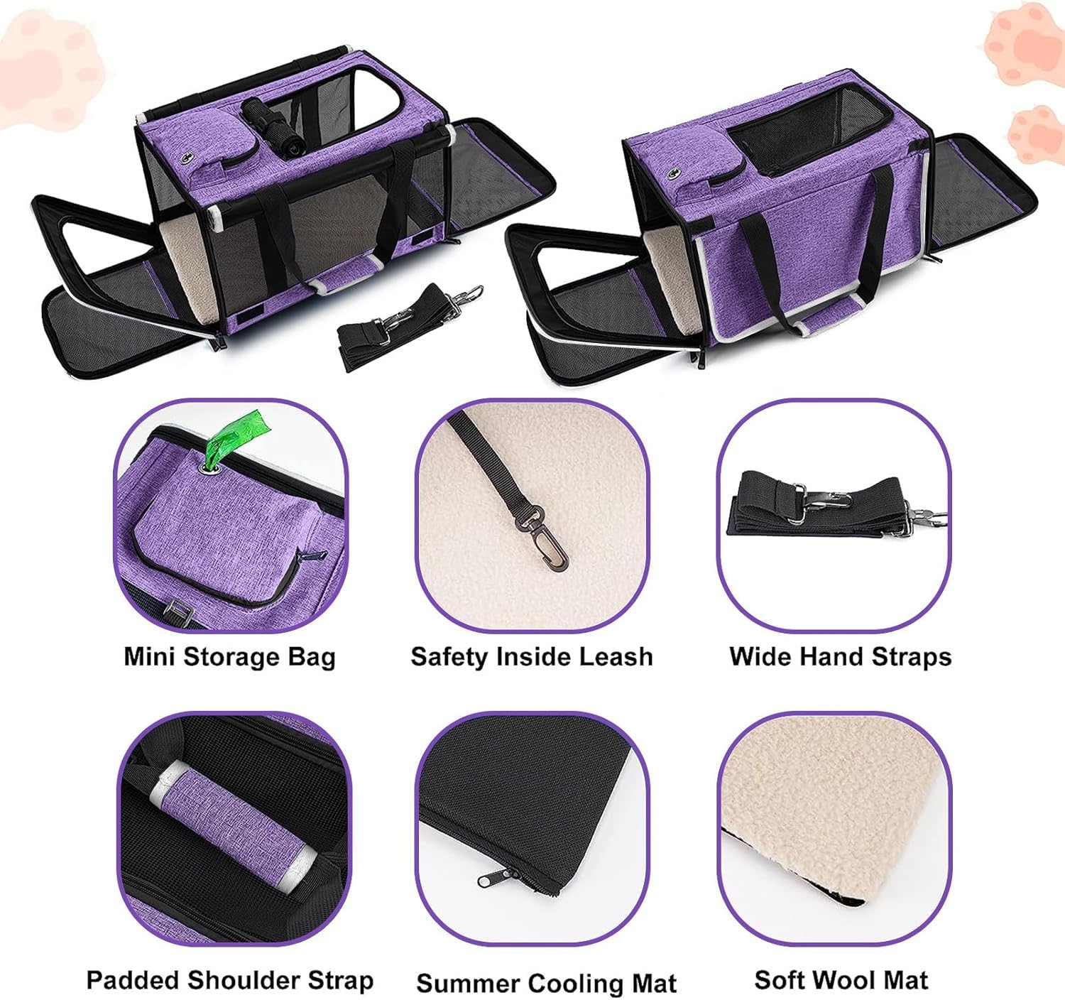Purple Pet Carrier - Image 5