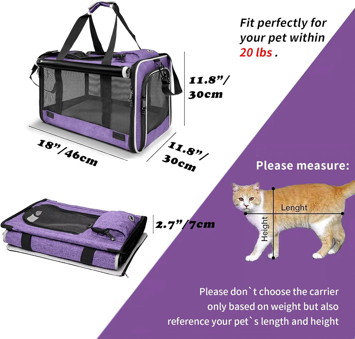 Purple Pet Carrier - Image 6