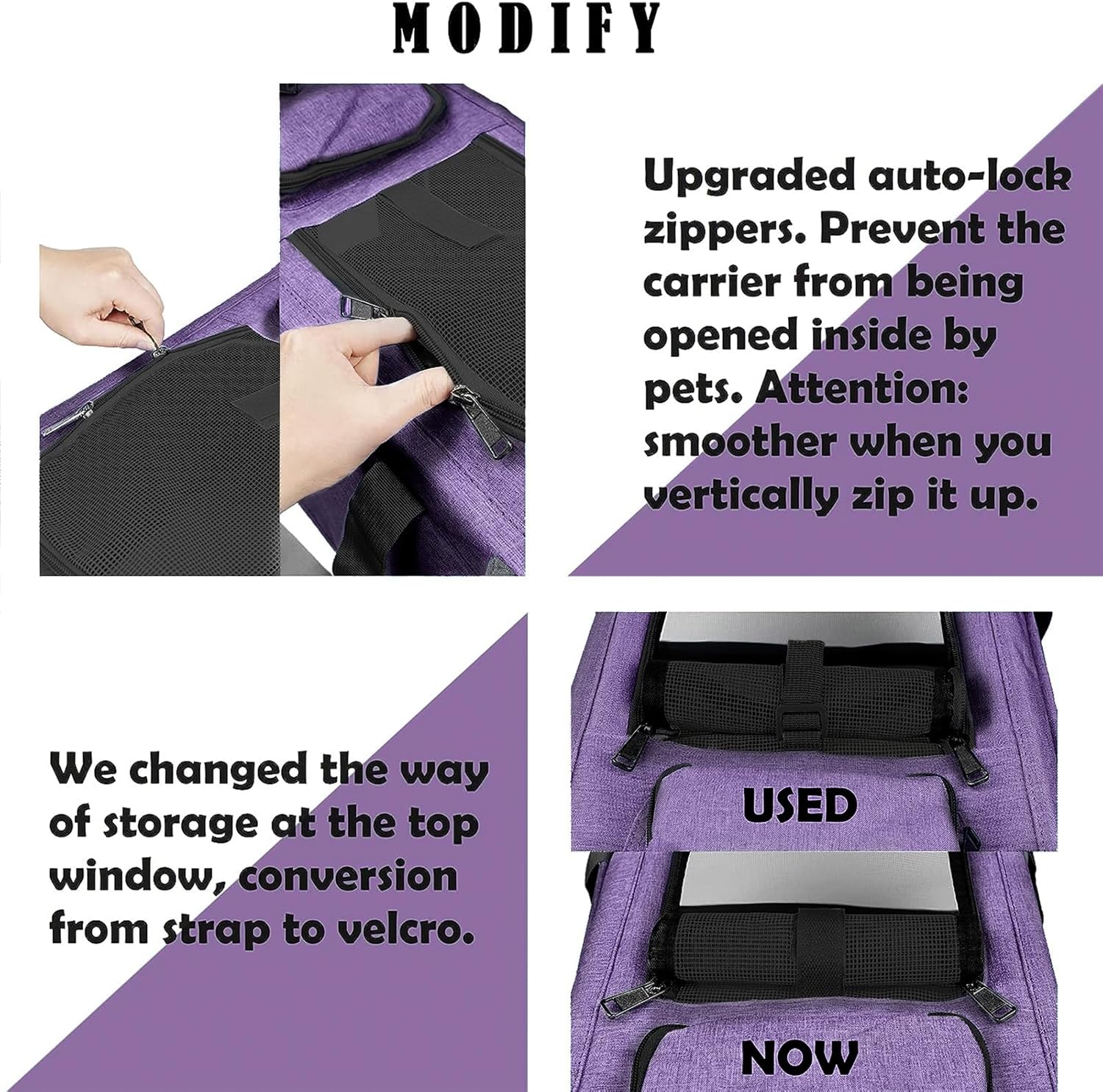 Purple Pet Carrier - Image 7
